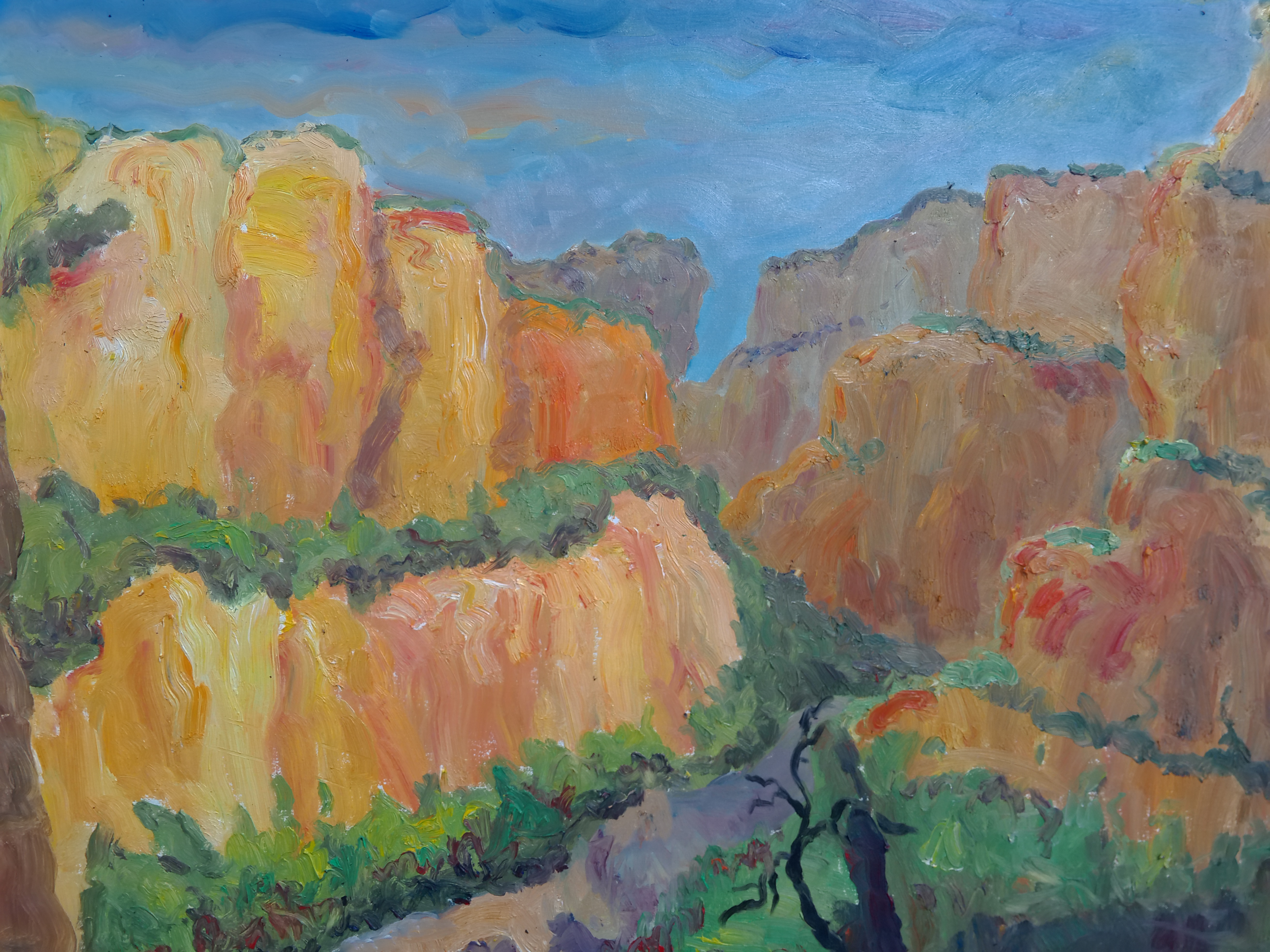 赵伟家 《山川》布面油画 60x80 2015.jpg